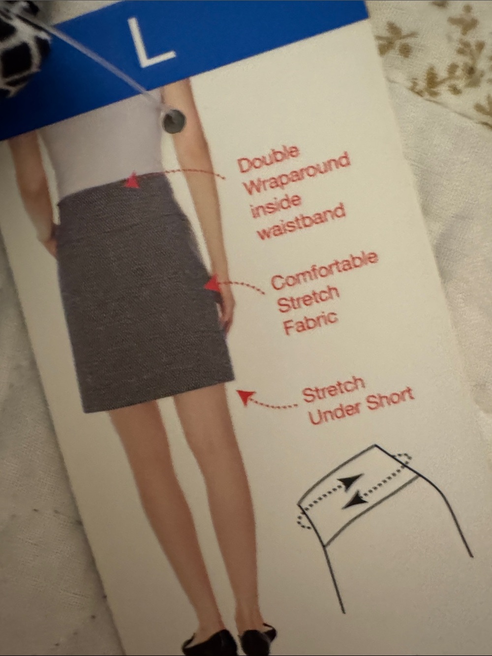 S.C. & CO. Women's Gray Skort - Tummy Control - Picture 5 of 5